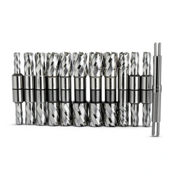 Annular Cutter Set 13pcs 1" Depth 3/4" Weldon Shank OSCARBIDE-7