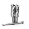 OSCARBIDE 1-1/8"x1 Annular Cutter, 3/4 inch Weldon Shank,1-1/8 inch Cutting Diameter 1 inch Depth of Cut, 2 Flat Mag Drill Bit with Pilot Pin for Magnetic Drill Press,1 Piece-8