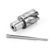 OSCARBIDE 1-1/8"x1 Annular Cutter, 3/4 inch Weldon Shank,1-1/8 inch Cutting Diameter 1 inch Depth of Cut, 2 Flat Mag Drill Bit with Pilot Pin for Magnetic Drill Press,1 Piece-4