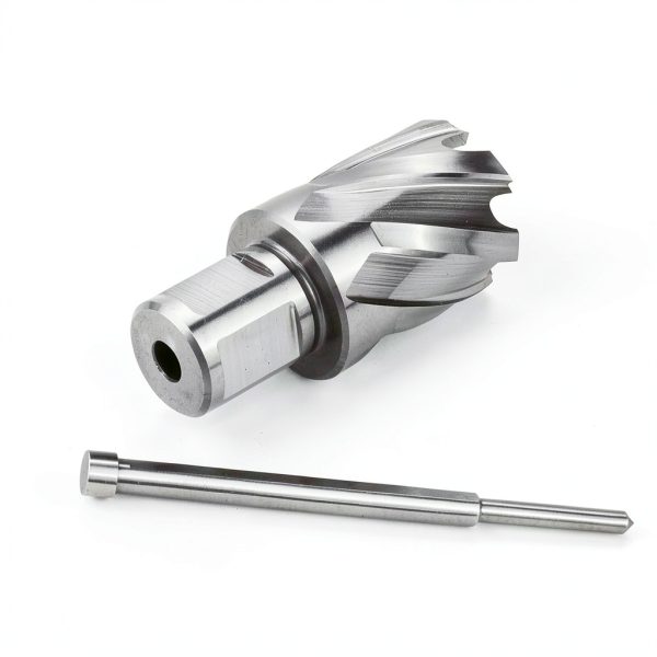 OSCARBIDE 1-1/8"x1 Annular Cutter, 3/4 inch Weldon Shank,1-1/8 inch Cutting Diameter 1 inch Depth of Cut, 2 Flat Mag Drill Bit with Pilot Pin for Magnetic Drill Press,1 Piece-4
