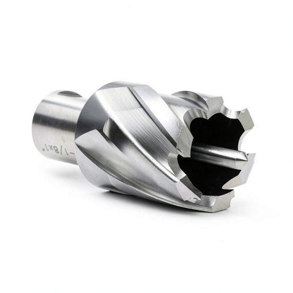OSCARBIDE 1-1/8"x1 Annular Cutter, 3/4 inch Weldon Shank,1-1/8 inch Cutting Diameter 1 inch Depth of Cut, 2 Flat Mag Drill Bit with Pilot Pin for Magnetic Drill Press,1 Piece-3
