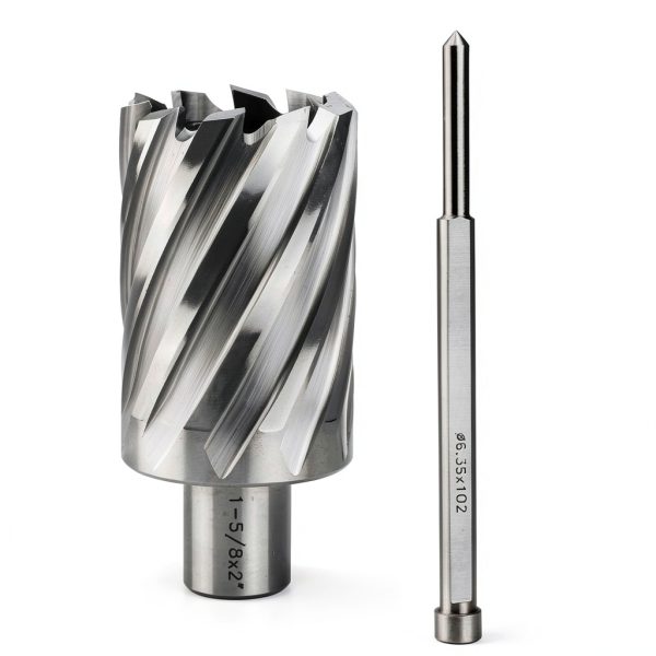 Annular Cutter 1-5/8" x2 OSCARBIDE 3/4" Weldon Shank with Pilot Pin-0