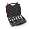 Annular Cutter Set Carbide 8pcs JESTUOUS 3/4 Inch Weldon Shank 1-3/8 Cutting Depth and Cutting Diameter from 1/2 to 1-1/16 Two Flat TCT Bit for Drill Press with 2 Pilot Pins-6