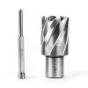 OSCARBIDE 1-1/8"x1 Annular Cutter, 3/4 inch Weldon Shank,1-1/8 inch Cutting Diameter 1 inch Depth of Cut, 2 Flat Mag Drill Bit with Pilot Pin for Magnetic Drill Press,1 Piece-0