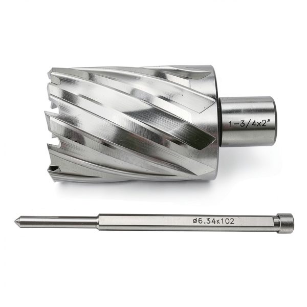 Annular Cutter 1-3/4" HSS 2" Depth with 3/4" Weldon Shank by OSCARBIDE-1