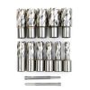 Annular Cutter Set 13pcs 1" Depth 3/4" Weldon Shank OSCARBIDE-1