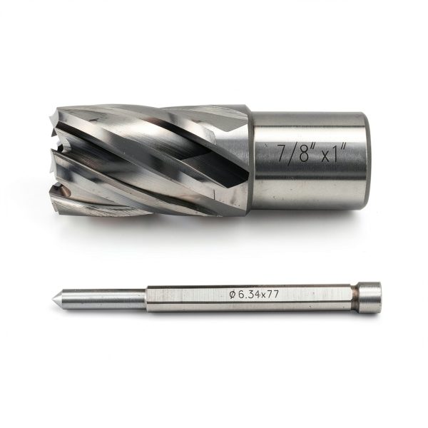 Annular Cutter JESTUOUS 7/8" 3/4" Weldon Shank HSS Slugger Bit-2