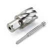 OSCARBIDE 1-1/8"x1 Annular Cutter, 3/4 inch Weldon Shank,1-1/8 inch Cutting Diameter 1 inch Depth of Cut, 2 Flat Mag Drill Bit with Pilot Pin for Magnetic Drill Press,1 Piece-5