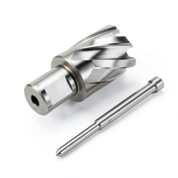 OSCARBIDE 1-1/8"x1 Annular Cutter, 3/4 inch Weldon Shank,1-1/8 inch Cutting Diameter 1 inch Depth of Cut, 2 Flat Mag Drill Bit with Pilot Pin for Magnetic Drill Press,1 Piece-5