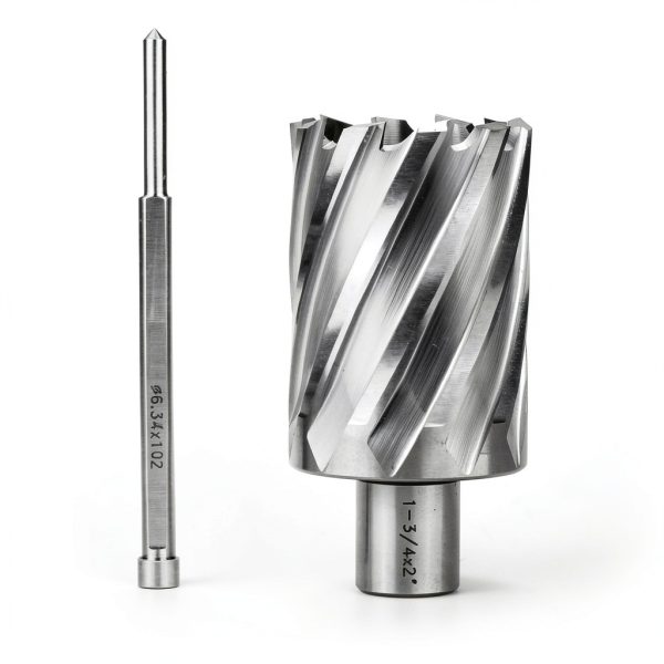 Annular Cutter 1-3/4" HSS 2" Depth with 3/4" Weldon Shank by OSCARBIDE-0
