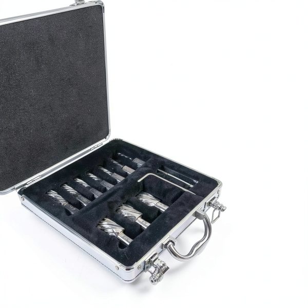 Annular Cutter Set 13 Pcs by S&F STEAD & FAST, Cutting Depth 1" Cutting Diameter 7/16" to 1-1/16" Inch, Mag Drill Bits Kit for Magnetic Drill Press, with 2 Pilot Pins-3
